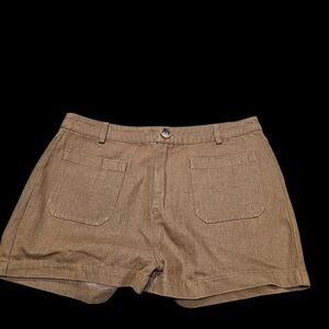NWT‎ Gilli Shorts Tan Brown High Rise Boutique Style Large